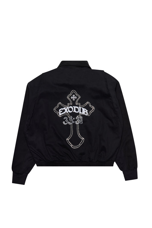 "BLACK" CARGO WORK JACKET
