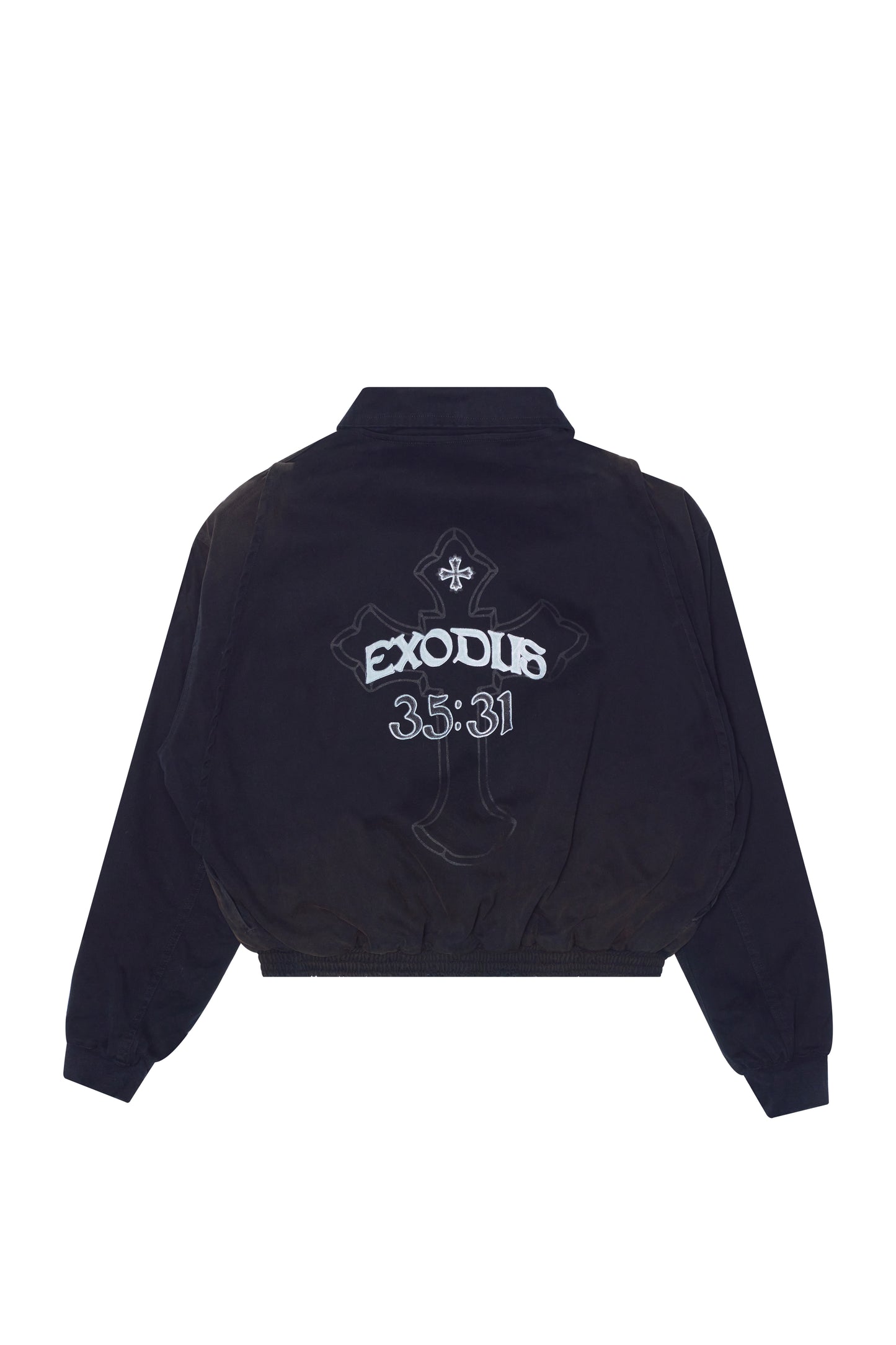 "DIRTY" BLACK CARGO JACKET