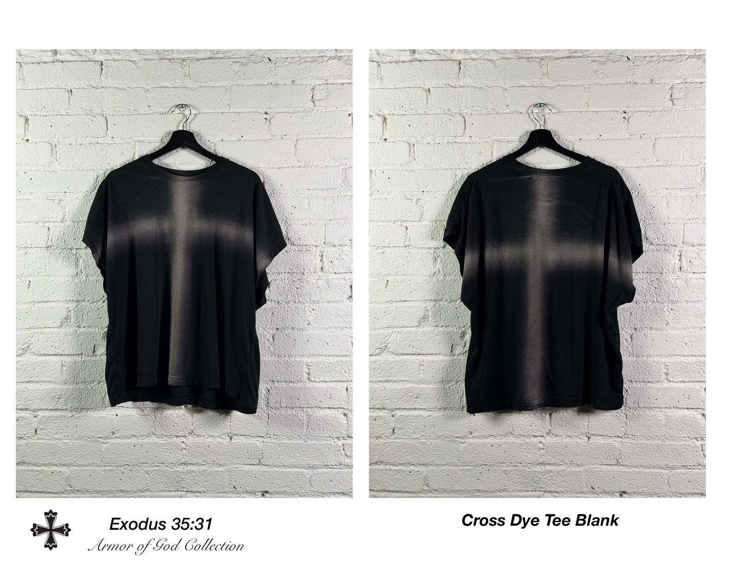 CROSS DYE TEE "Blank"