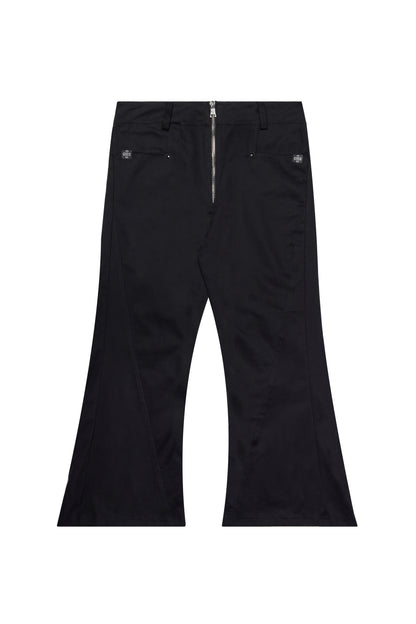 "DENIM" BAGGY FLARED PANT