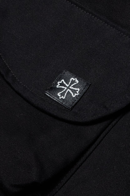"BLACK" CARGO WORK JACKET