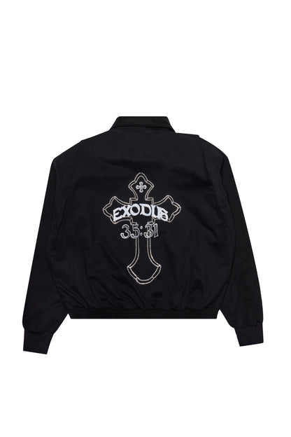 "BLACK" CARGO WORK JACKET