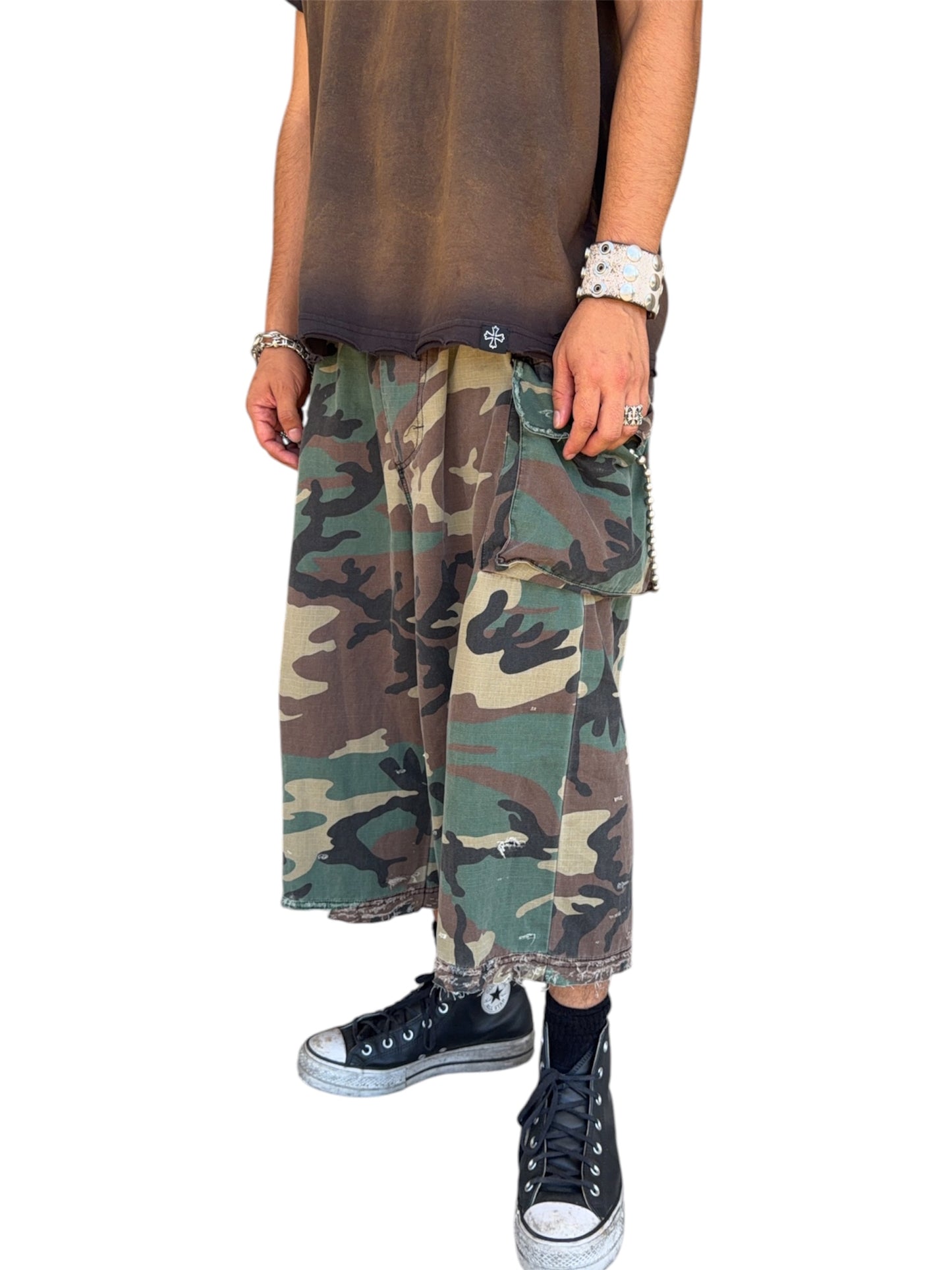 Camo 3/4 Baggy Long Short