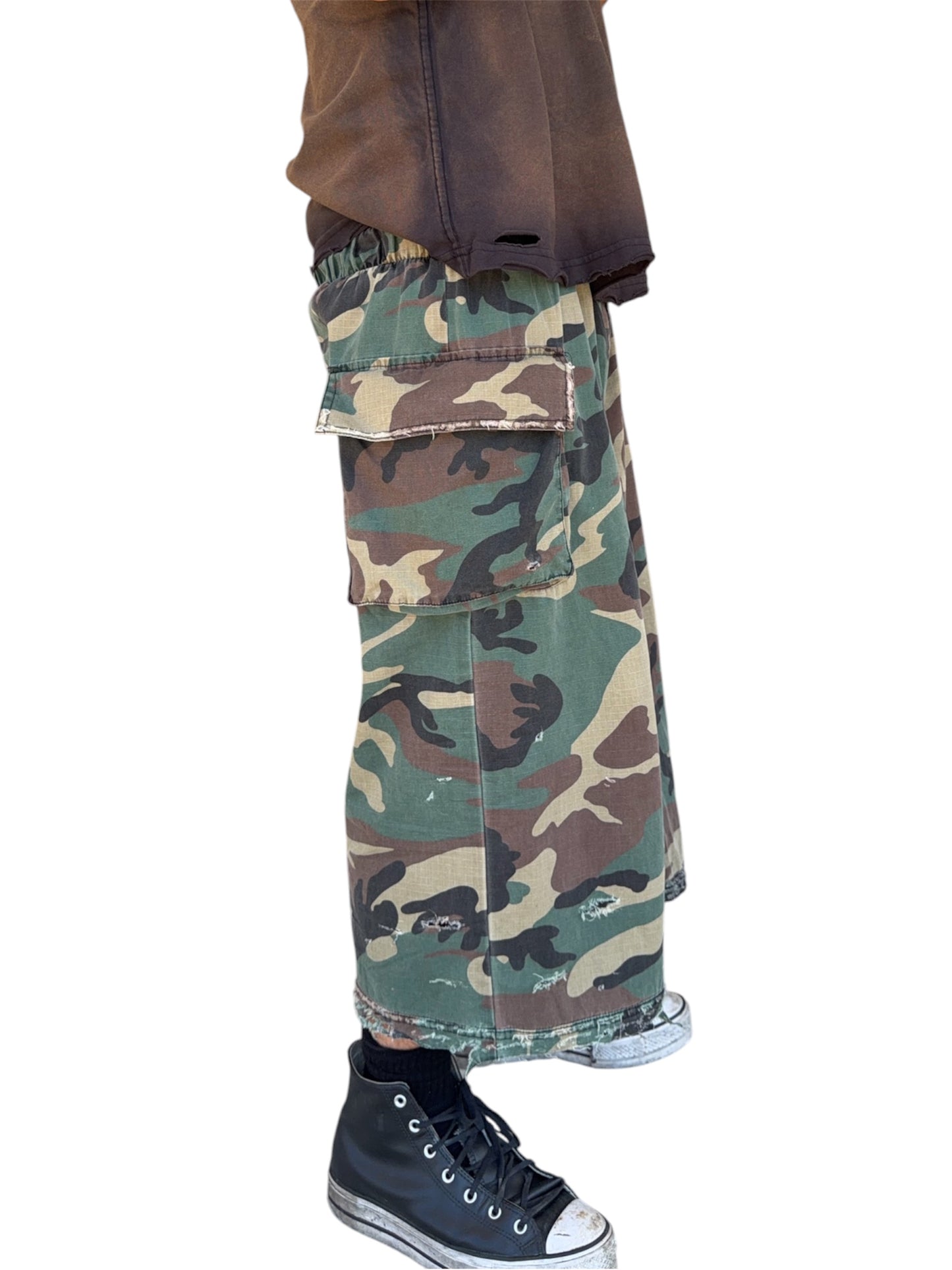 Camo 3/4 Baggy Long Short