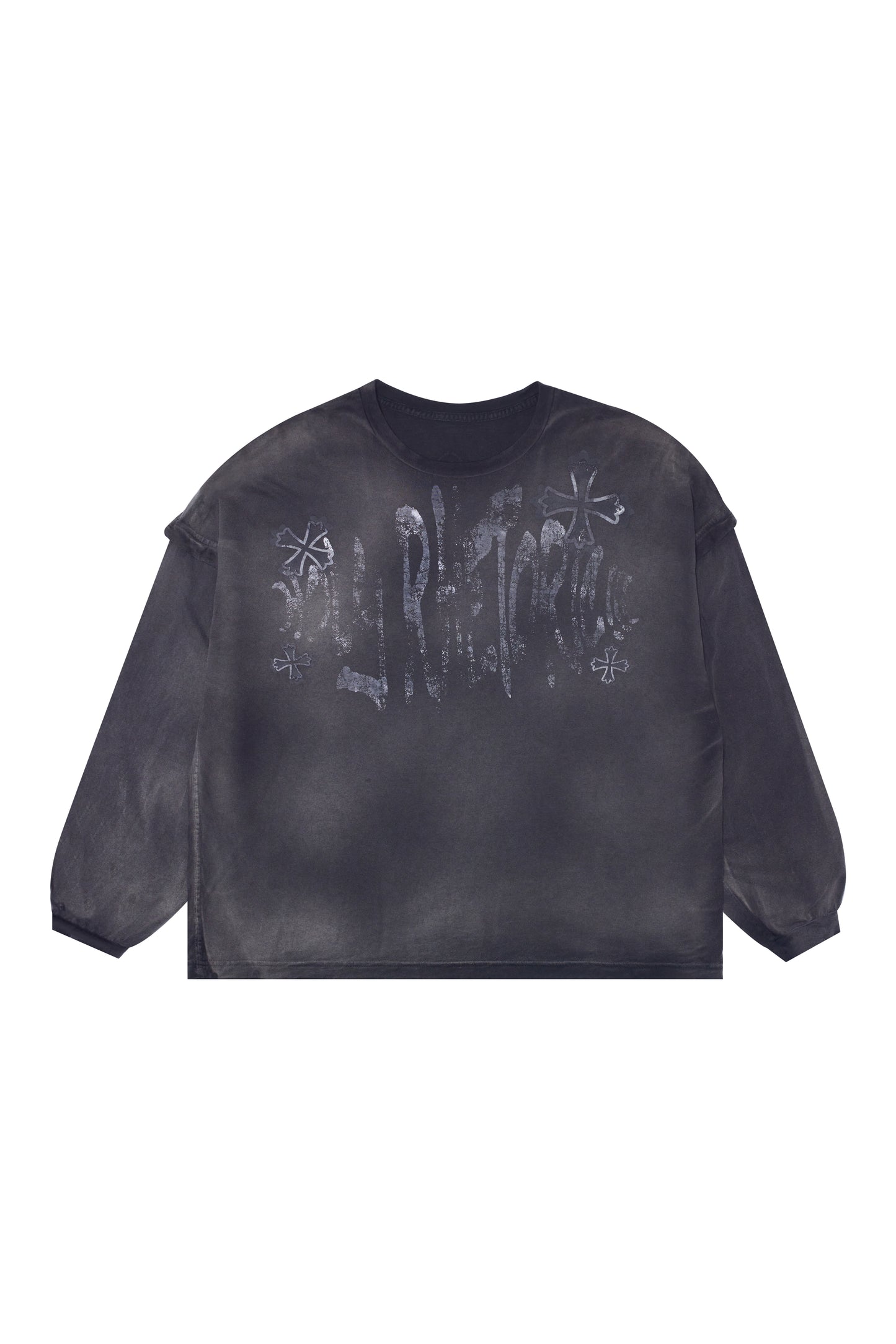 "HOLY RHETORIC" RHINESTONE LONG SLEEVE