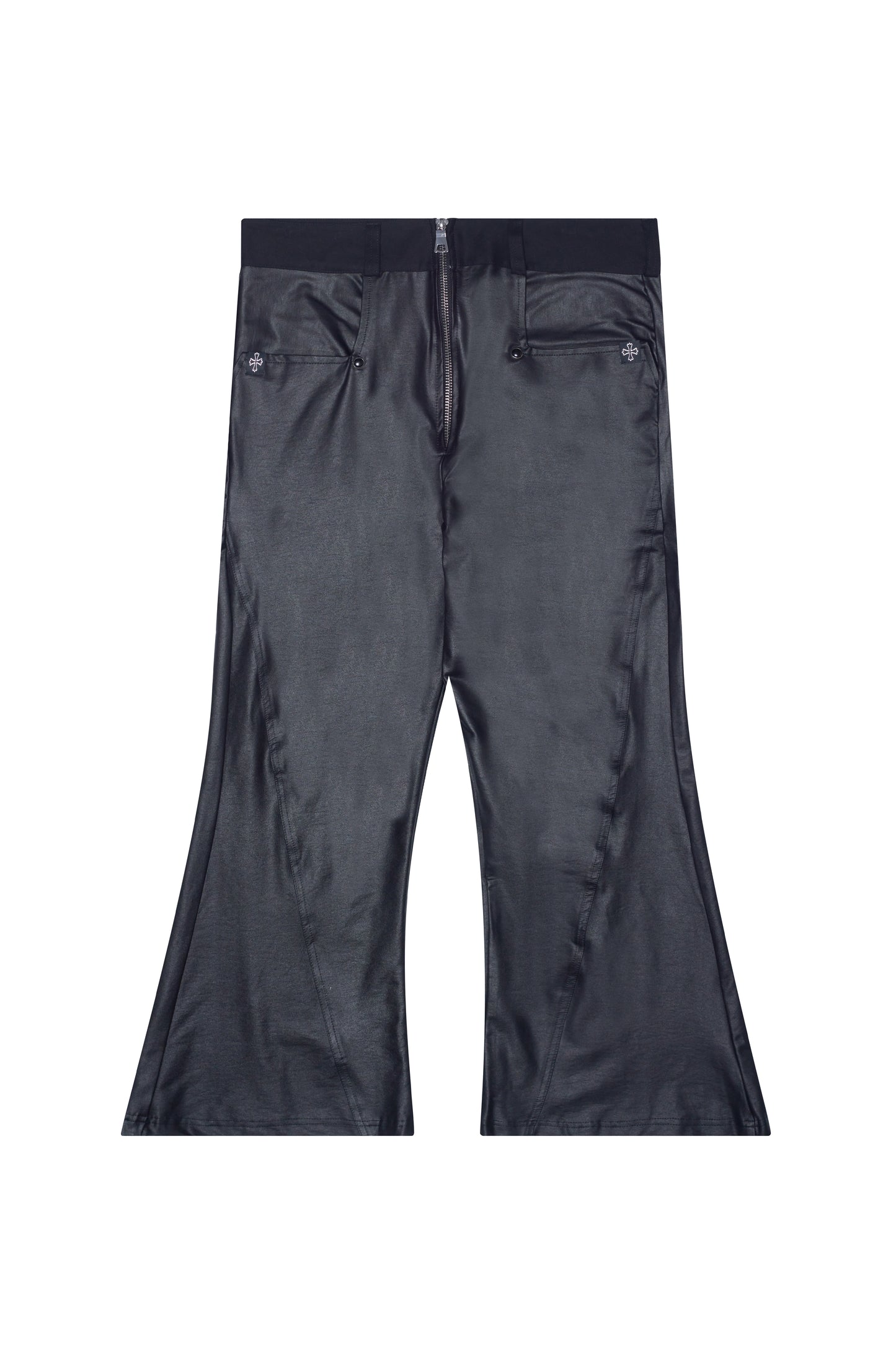 "VINYL LEATHER" FLARED PANT