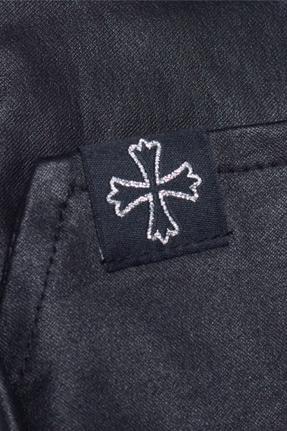 "VINYL LEATHER" BAGGY FLARED PANT