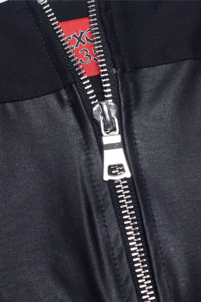 "VINYL LEATHER" BAGGY FLARED PANT