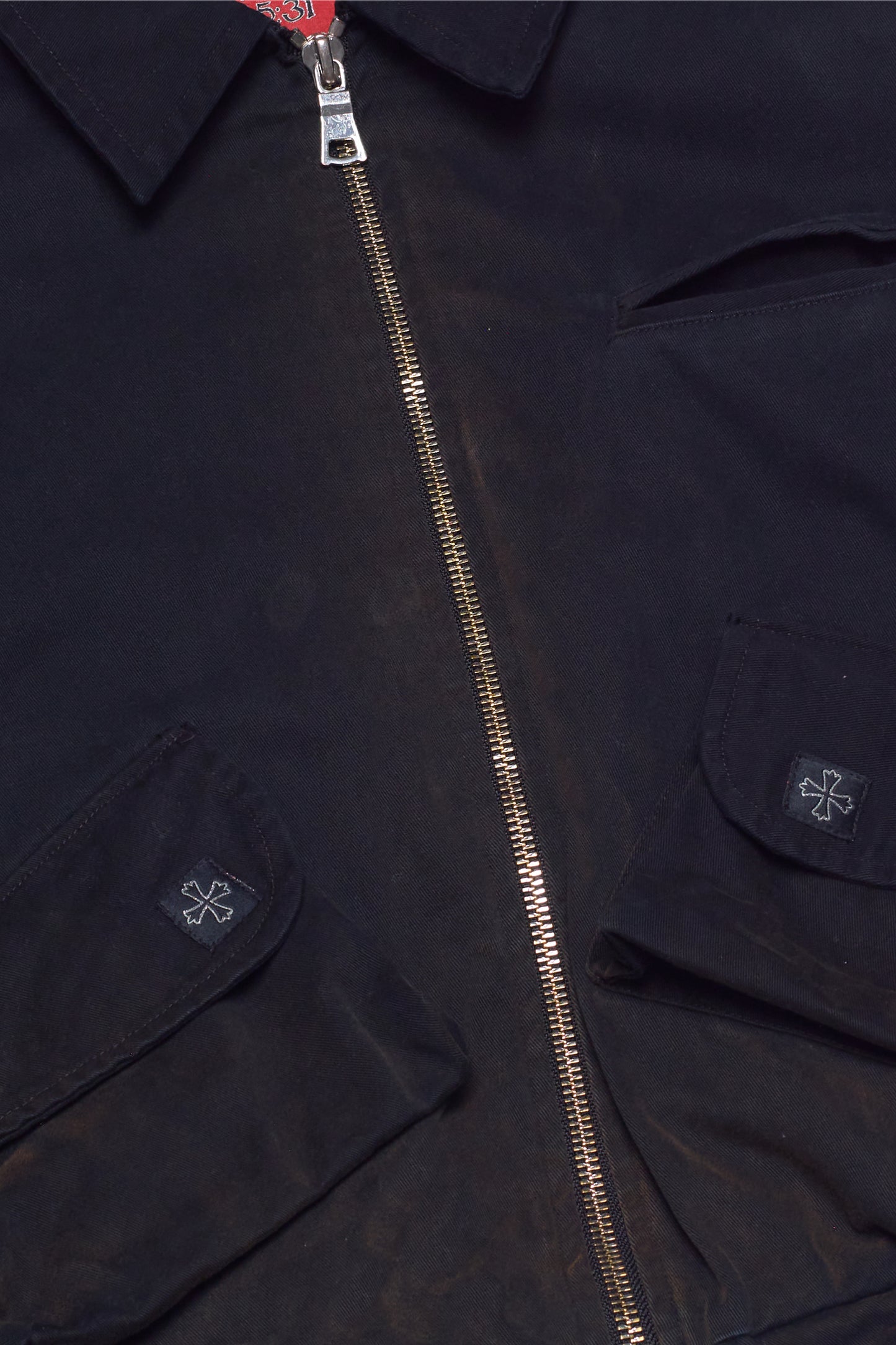 "DIRTY" BLACK CARGO JACKET