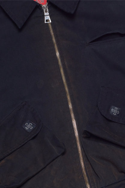"MUD-WASHED" CARGO WORK JACKET