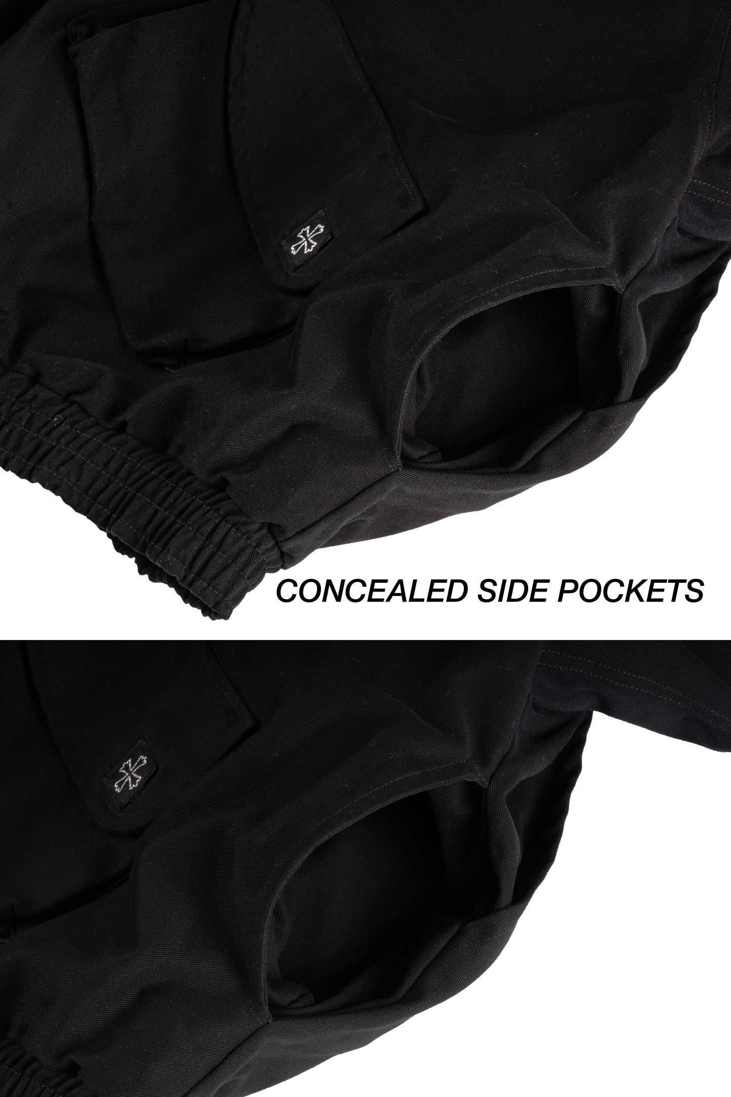 "BLACK" CARGO WORK JACKET