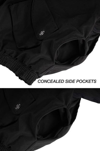 "BLACK" CARGO WORK JACKET