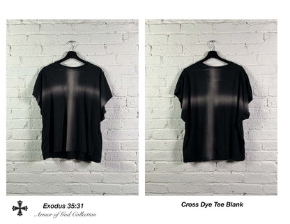 CROSS DYE TEE "Blank"