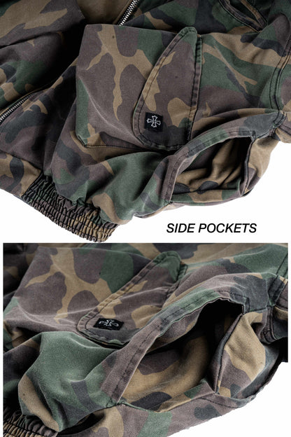 "WOODLAND CAMO" CARGO WORK JACKET