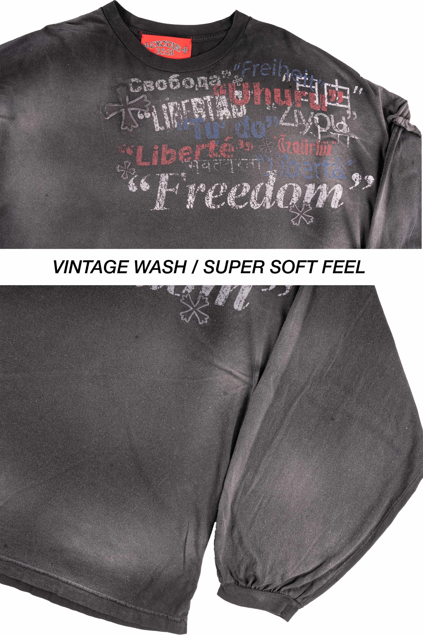 "FREEDOM" VINTAGE LONG SLEEVE