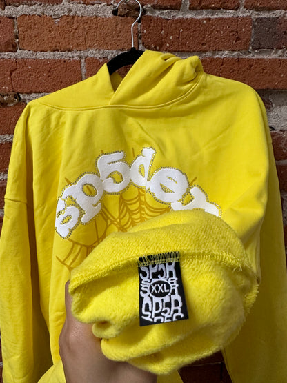 Sp5der Websuit Hoodie Yellow