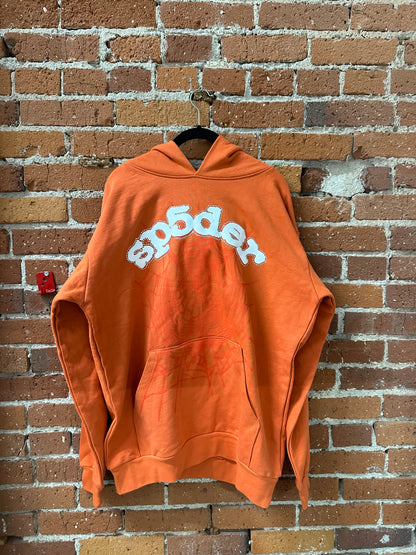 Sp5der Websuit Hoodie Orange
