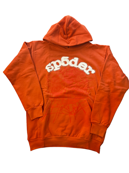 Sp5der Websuit Hoodie Orange