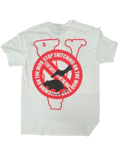 Pop Smoke x Vlone Stop Snitching T-shirt