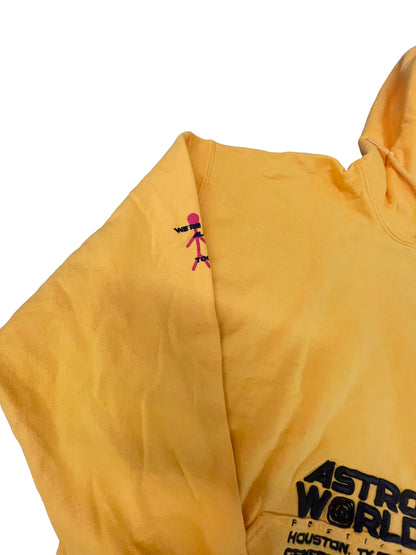 Authentic Travis Scott Astroworld Houston 2019 Hoodie Yellow