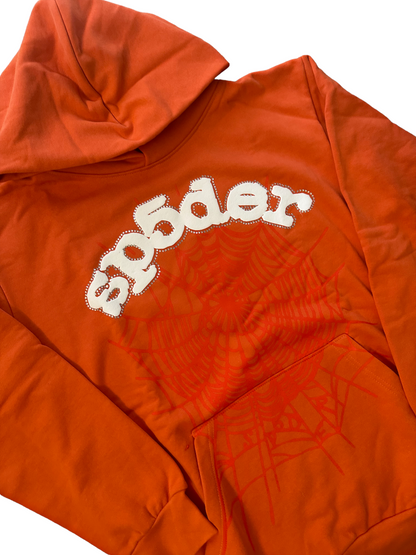 Sp5der Websuit Hoodie Orange