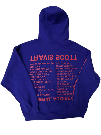 TRAVIS SCOTT BIRDS EYE VIEW TOUR UNISEX HOODY