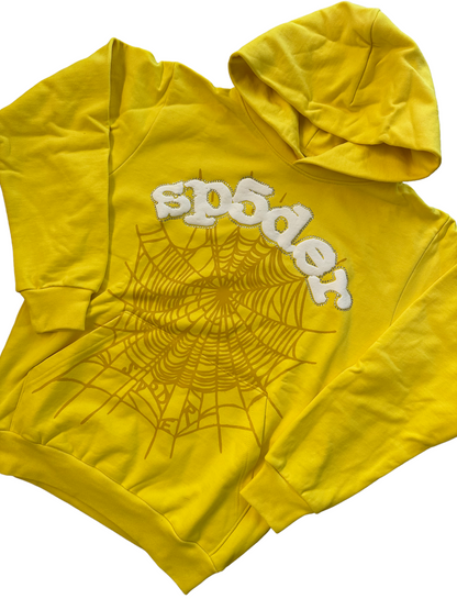 Sp5der Websuit Hoodie Yellow
