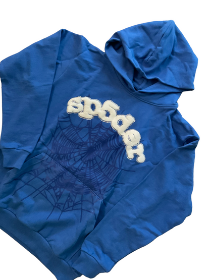 Sp5der Websuit Hoodie Blue