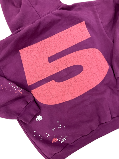 Sp5der Nocturnal Highway Hoodie Dark Purple