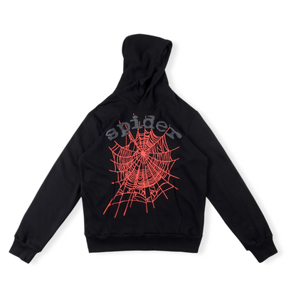 Sp5der OG Logo Hoodie Black